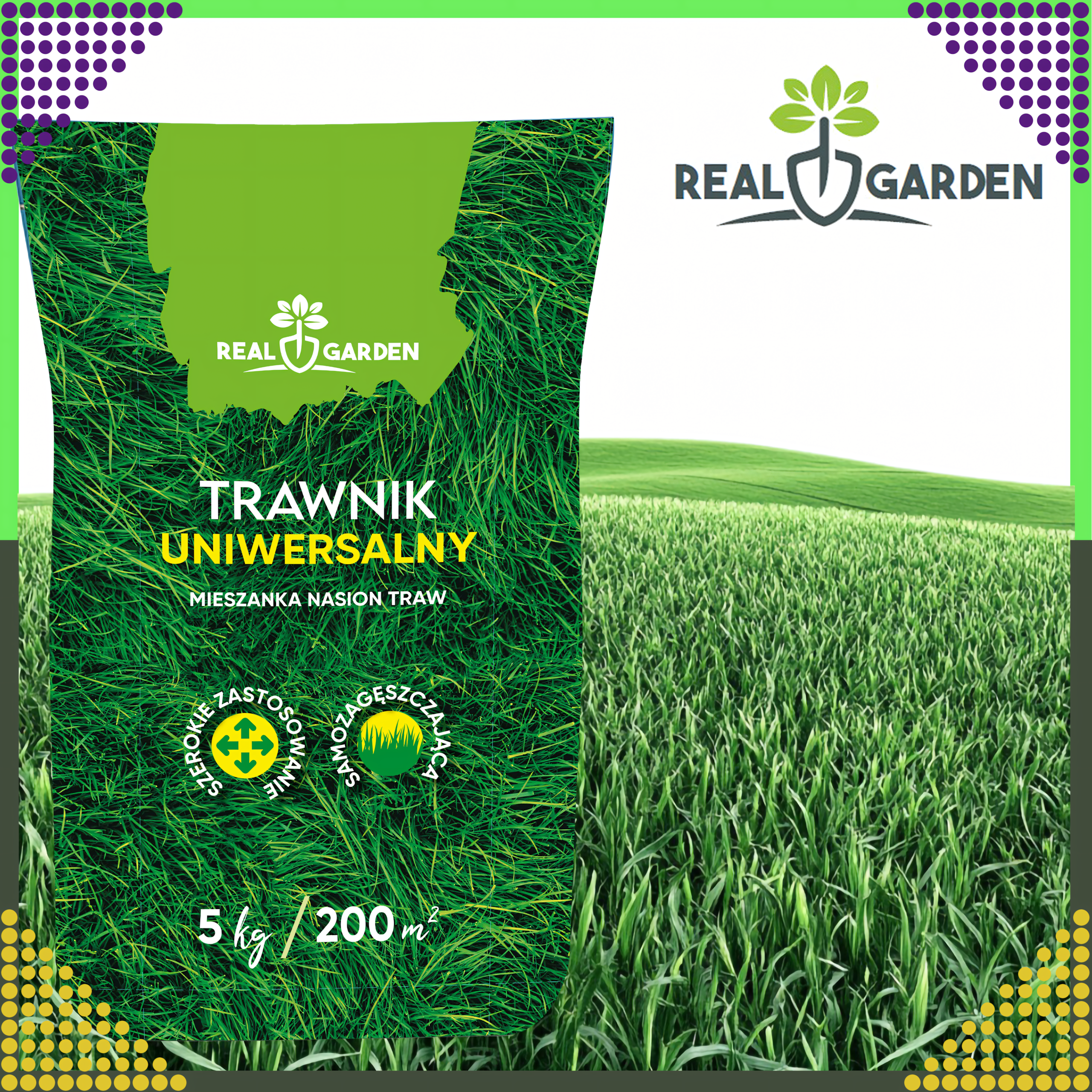 Universal Dense Grass Seed Mix 5 kg for 200 m²