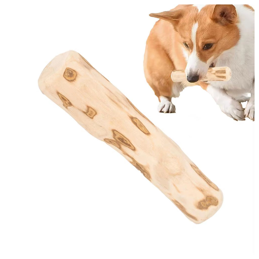 Puidust närimisleluga loomulik koertele, vastupidav mänguasi 20x3.5cm