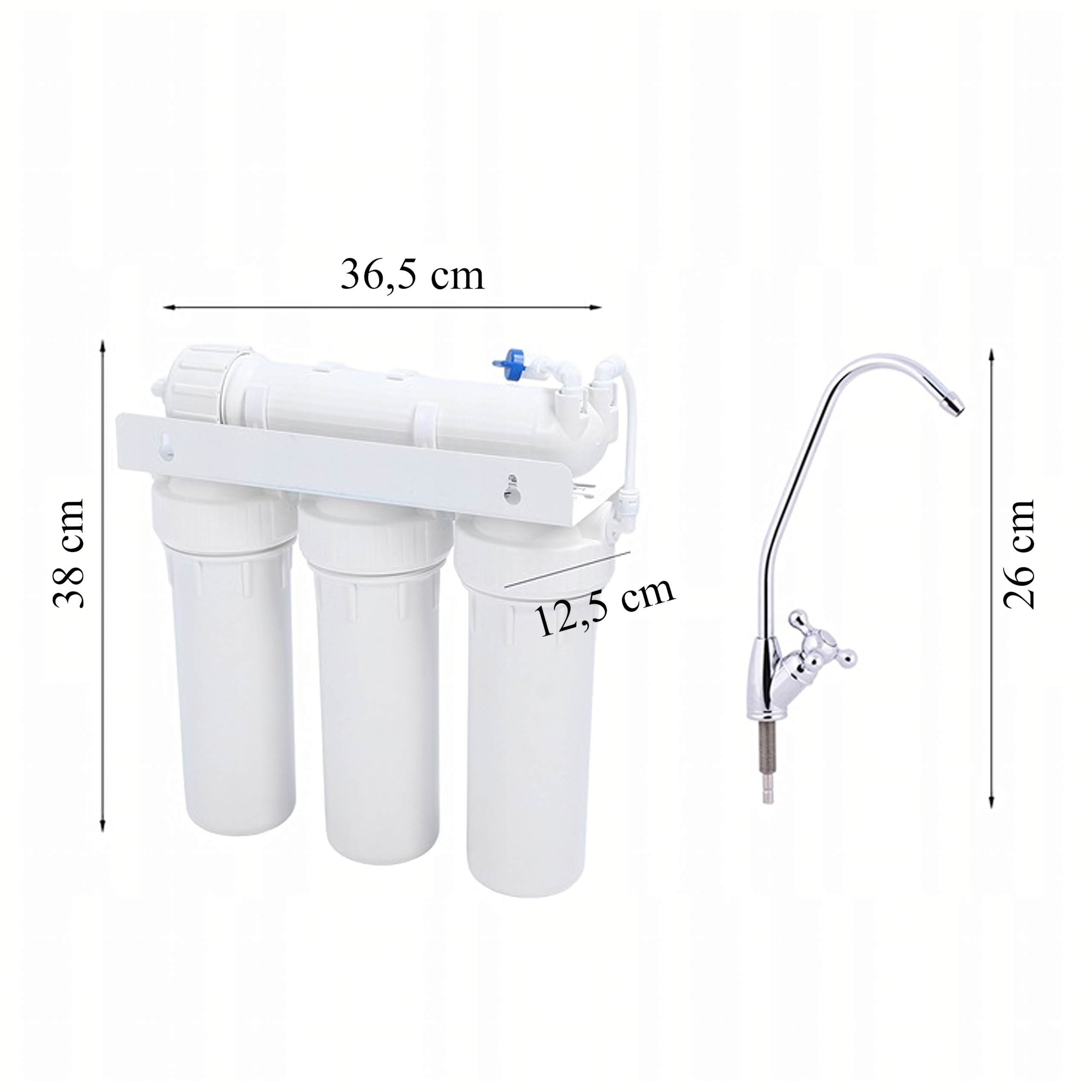5-Stage Water Filter Ionizer Reverse Osmosis Faucet Filter System
