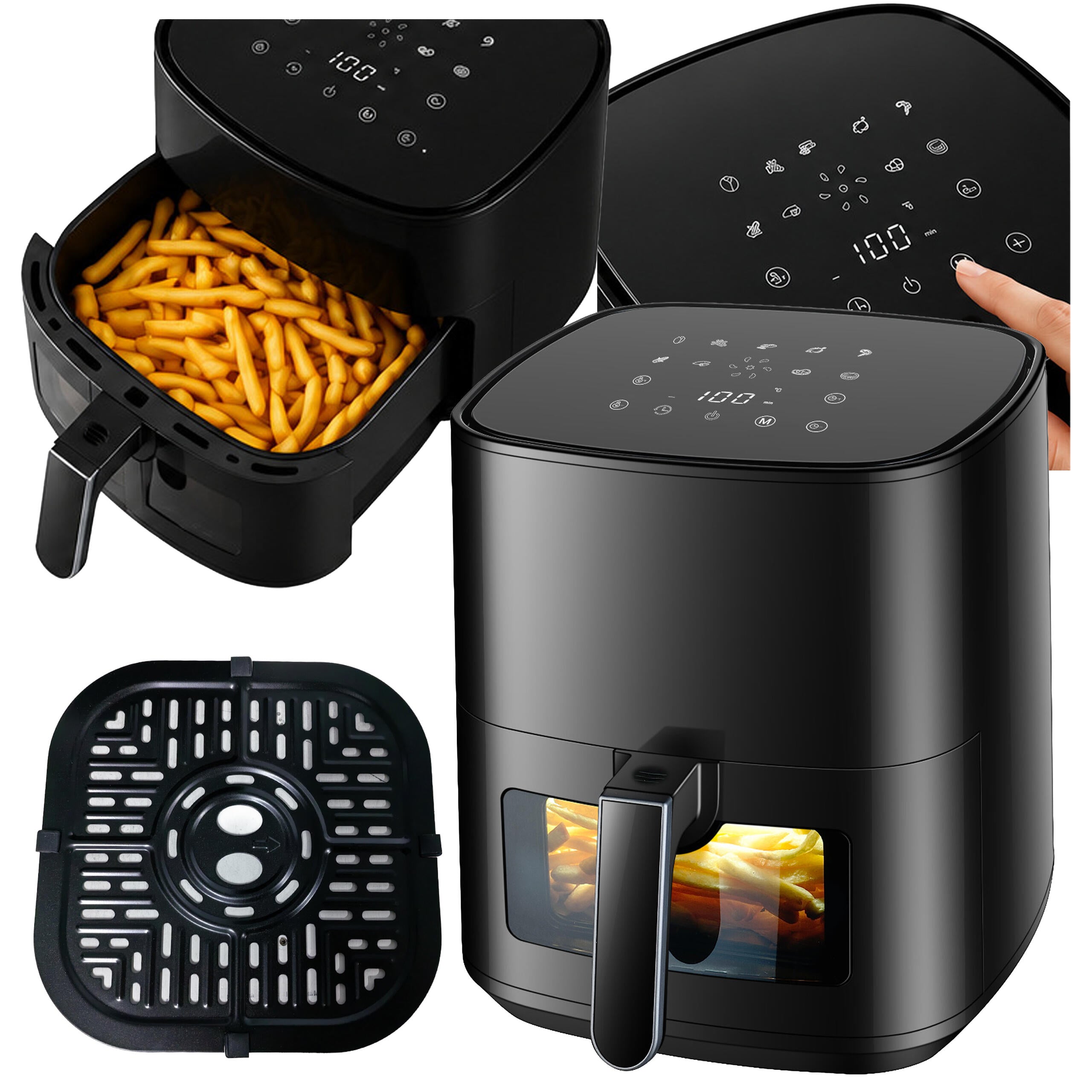 30x Air Fryer 5L 1500W with 9 Programs