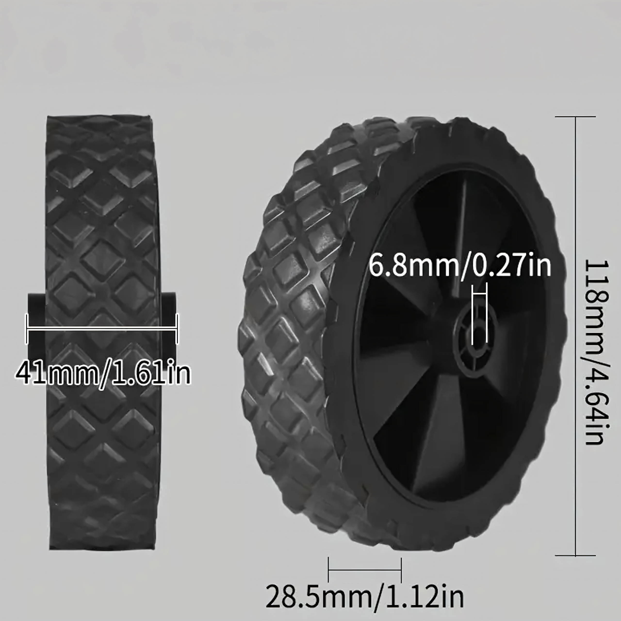 Spare Wheel for Tourist Garden Transport Trolley 1 pc