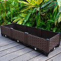 Modular Garden Flower and Vegetable Planter Box 120x40x22cm Brown