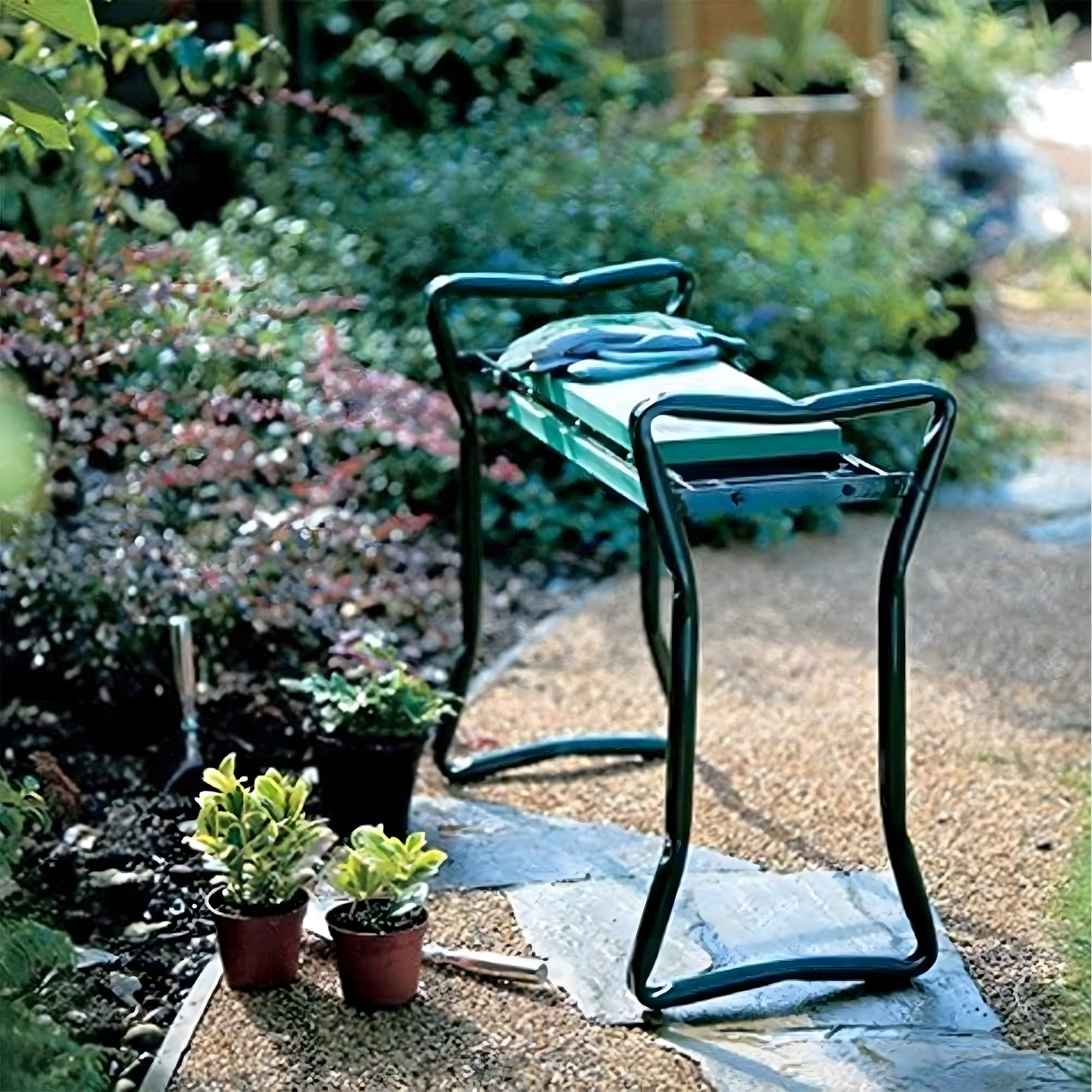 Aiatööde põlvitustool kokkupandav tool 3in1 + 2 x tööriistakast