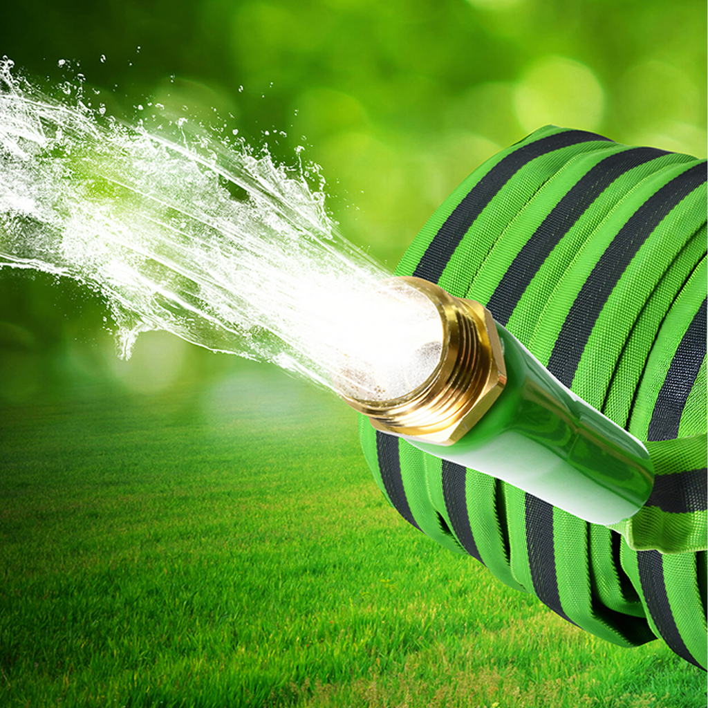 Kõrgsurve aedvoolik 7.5 m 1/2'' tugev PVC koos adapteriga