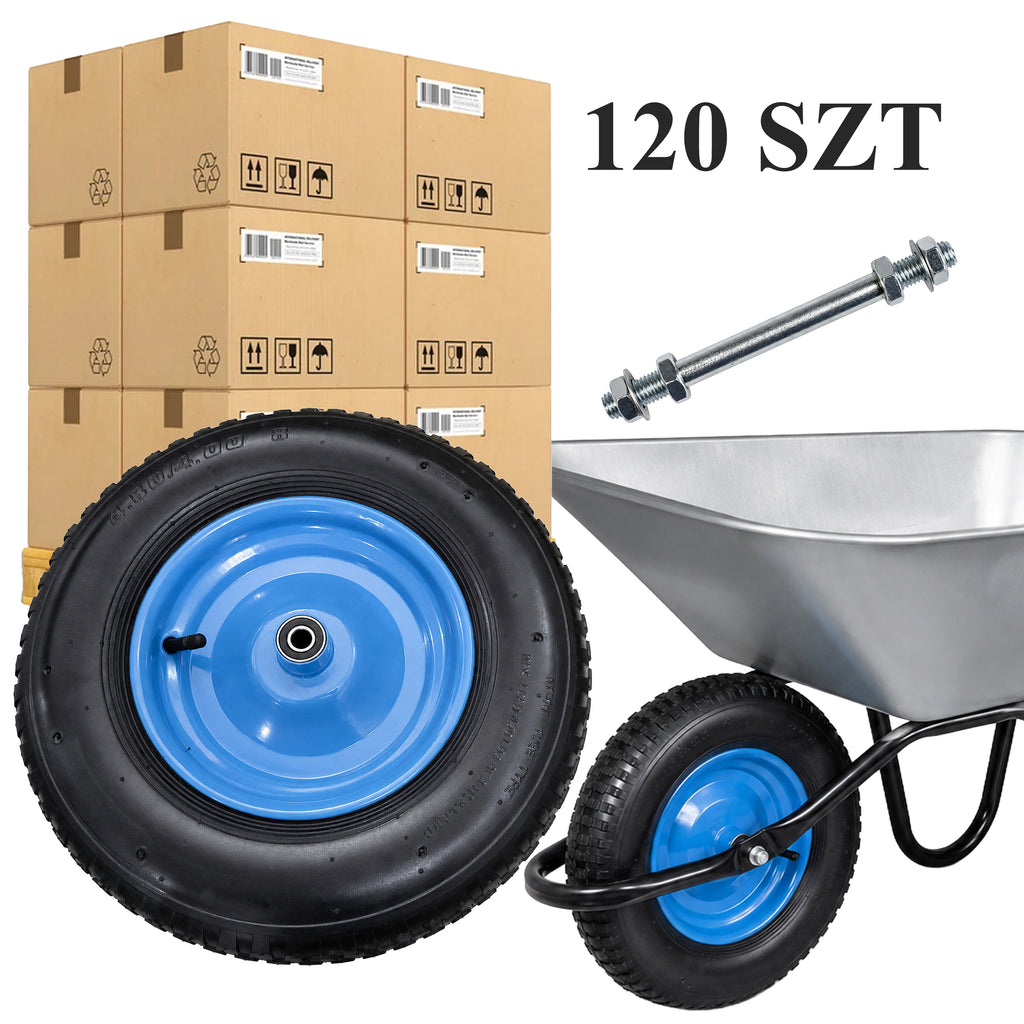120 tk käruratast 2PR 4.00-8 sisekummi ja teljega RC-K-2530-15687