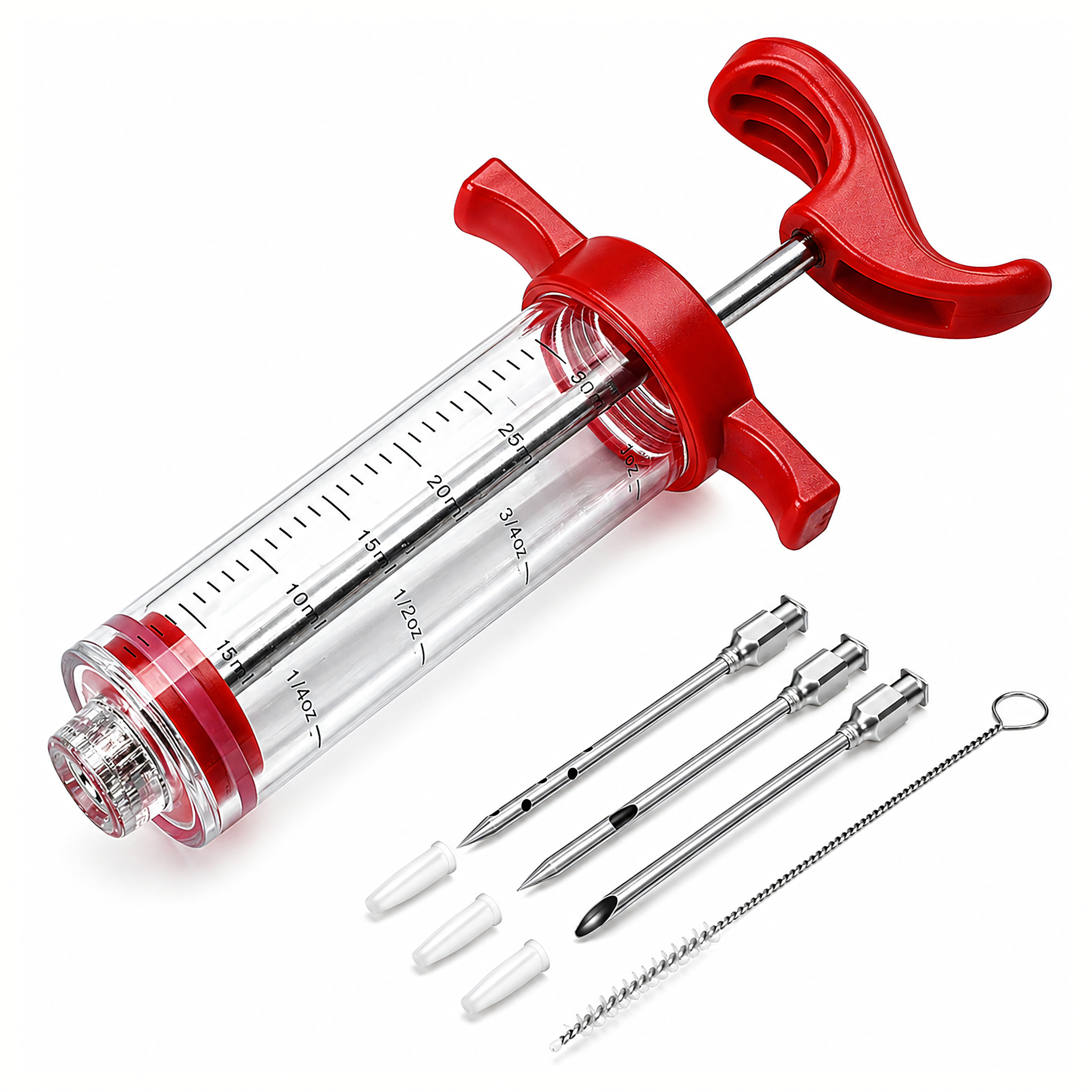 Meat Injection Syringe 30ml with 3 Needles
