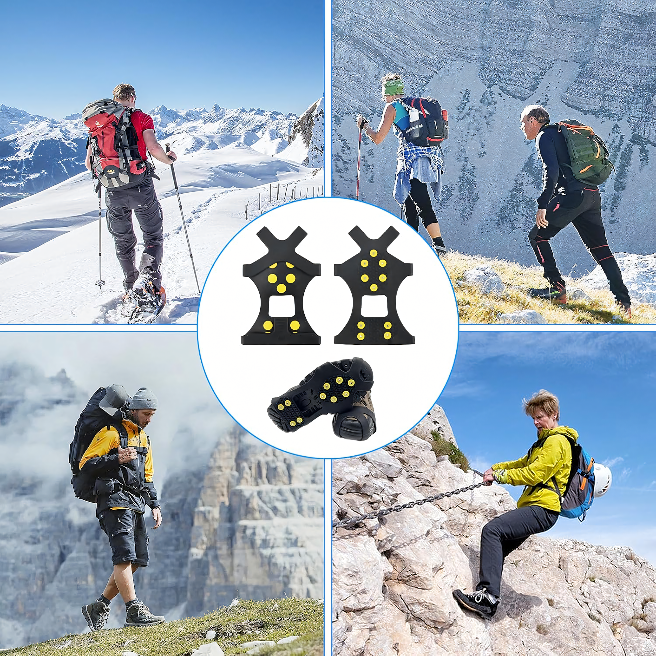 Jalatsite naelikud Naelikud Libisemisvastased kummist katted Talveks suurustele 42-48