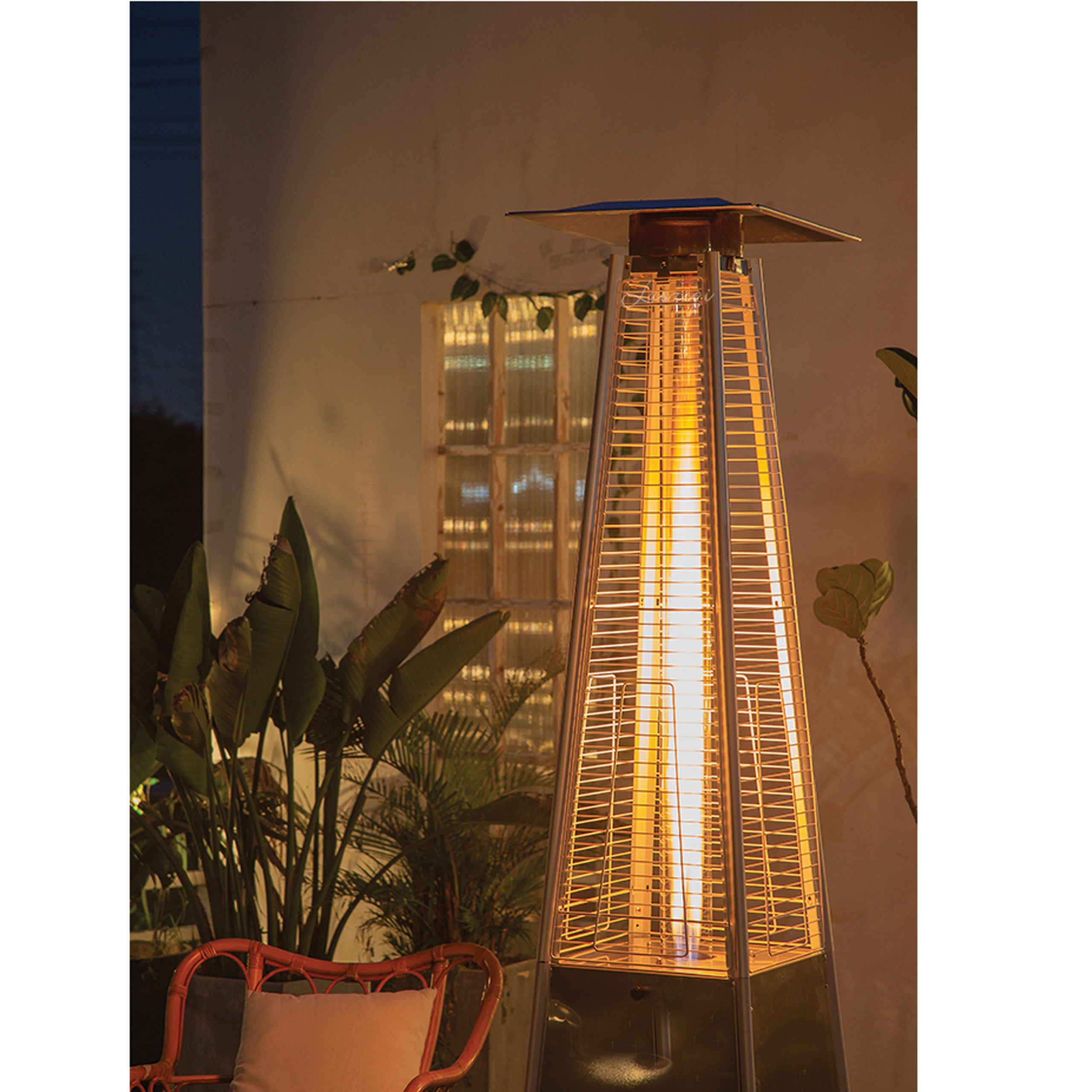 11x Heating Umbrella Gas Radiant Heater 13 KW 227cm Set with Cover