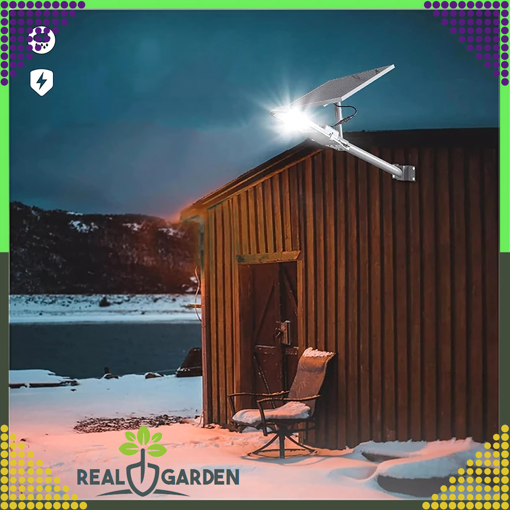 Garden Lantern Solar Pole Lamp Powerful 300W Panel 299 LEDs