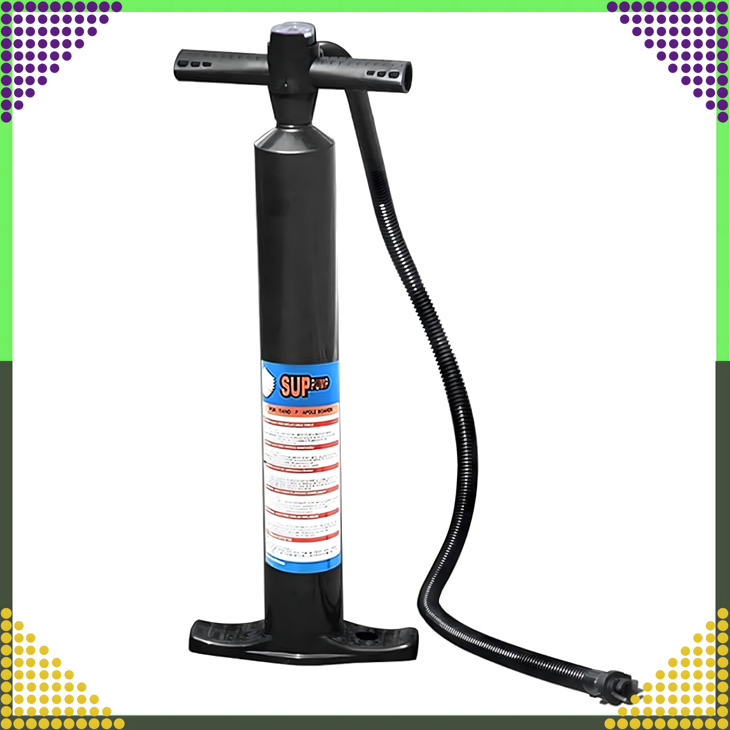 Kahepoolne käsipump pontoonmadratsitele, SUP laudadele, kajakidele, kiire