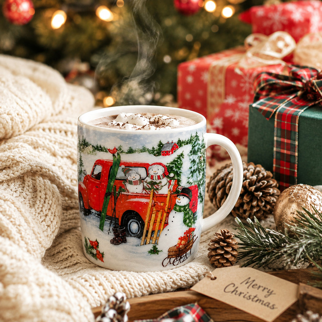 Christmas Mug Santa Snowman Christmas Tree Gift 200 ml