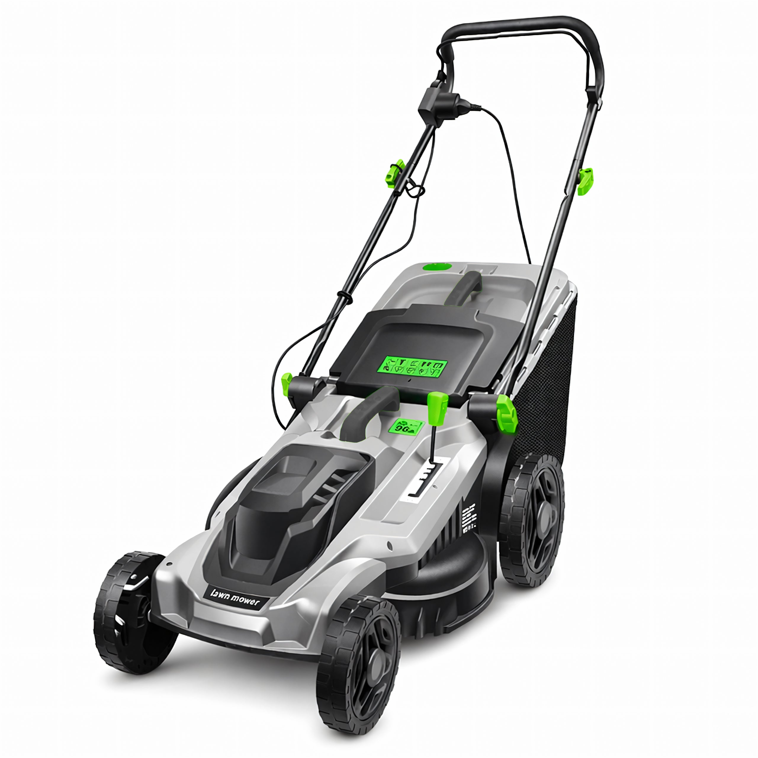 Electric Lawn Mower 2400W 43cm with 50L Grass Collector 20 pcs