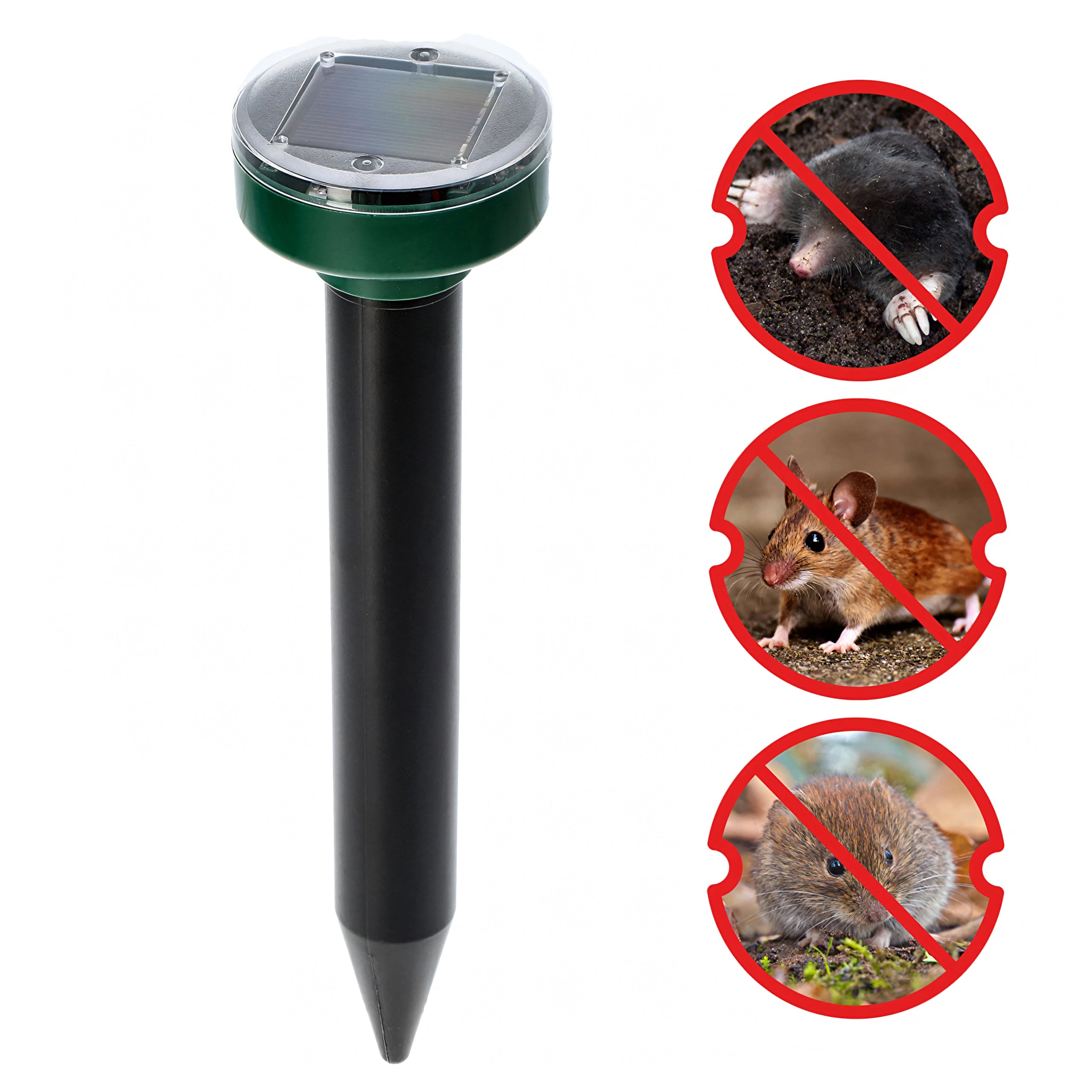 600x päikesepatareiga mutipeletaja ultraheliga tugev komplekt 4 tk