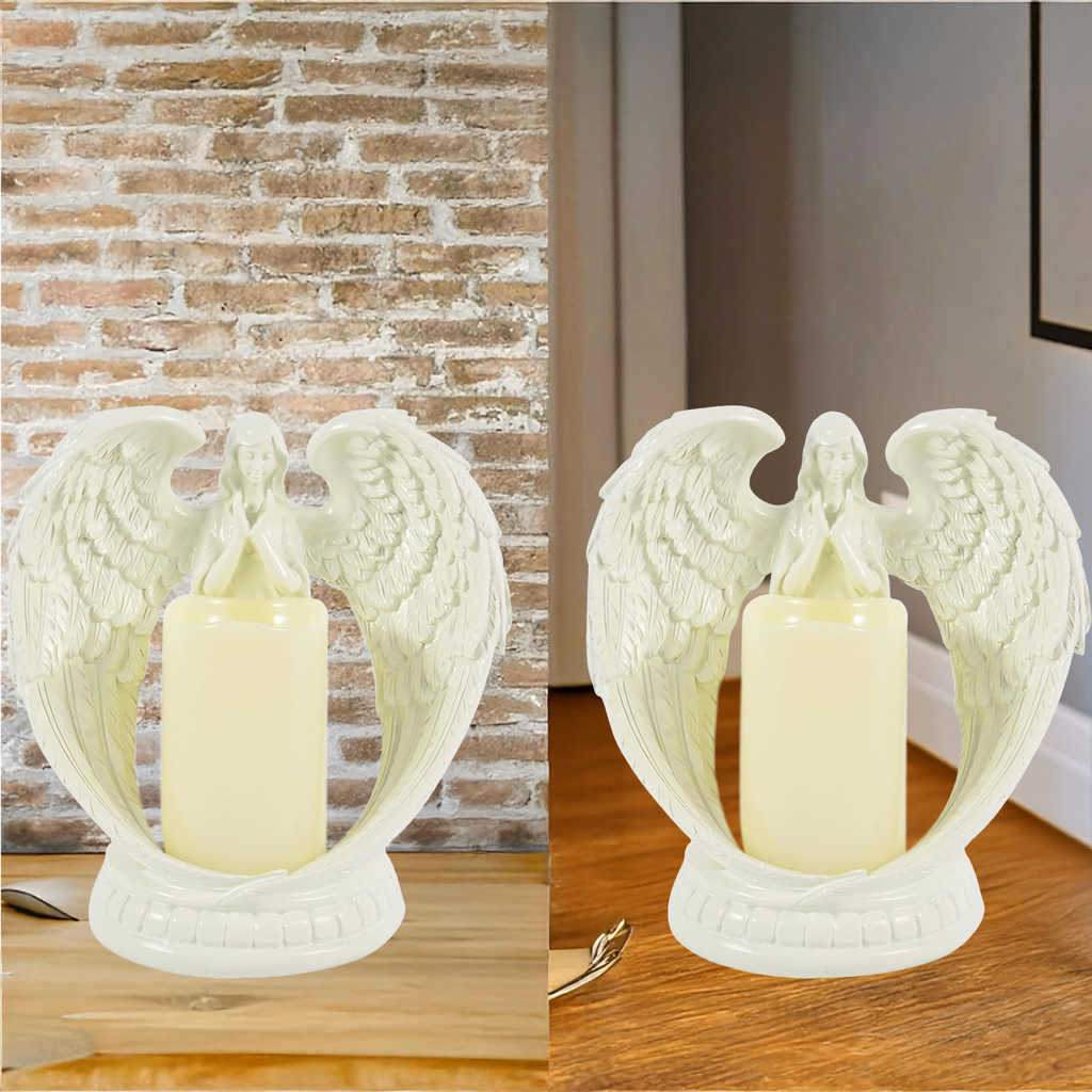 48 x dekoratiivne kujukesega küünlaalus, küünlakaunistus, ingel, ingel, LED jõulud, aed, 16cm