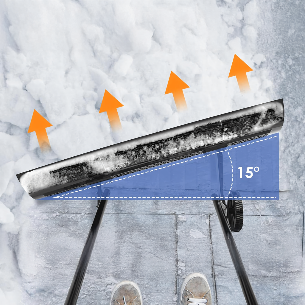 Plow Snow Shovel Snow Blower Scraper Snow Remover On Wheels 95cm