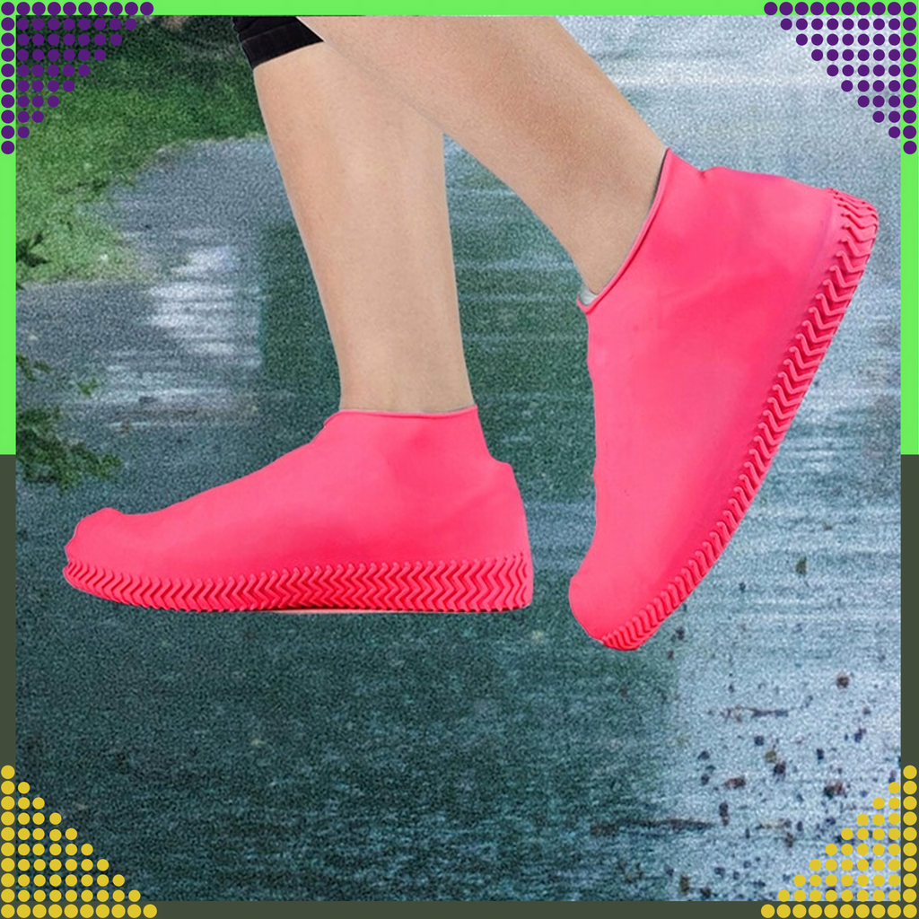 Waterproof Protectors Rain Shoe Covers Anti-Slip Wellington Boots M
