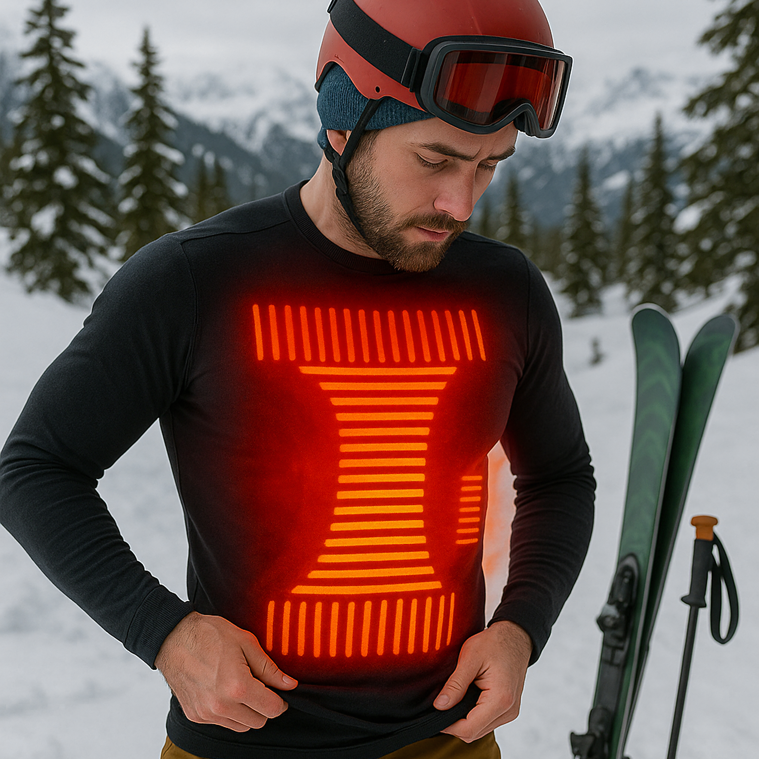 Termoaktiivne soojendav aluspesu, soojendusega termoriiete komplekt 4XL