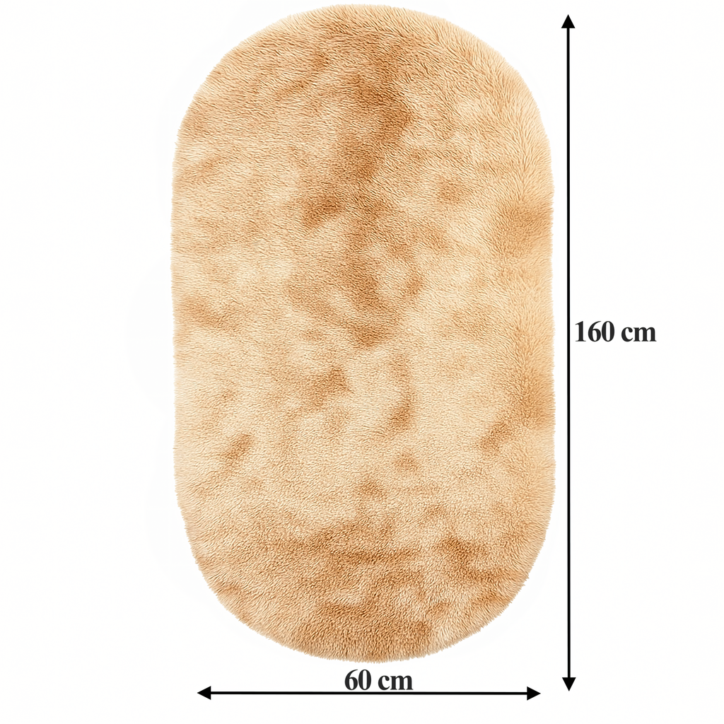 Soft Plush Shaggy Carpet Dense Woolly Large Fluffy for Living Room 160x60cm