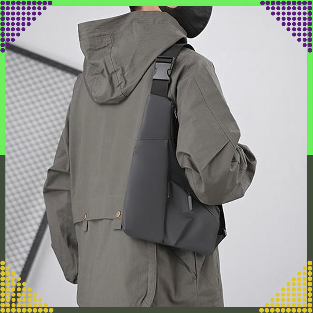 Waist Bag Backpack Shoulder Bag Urban Sporty Men's Women's Gray