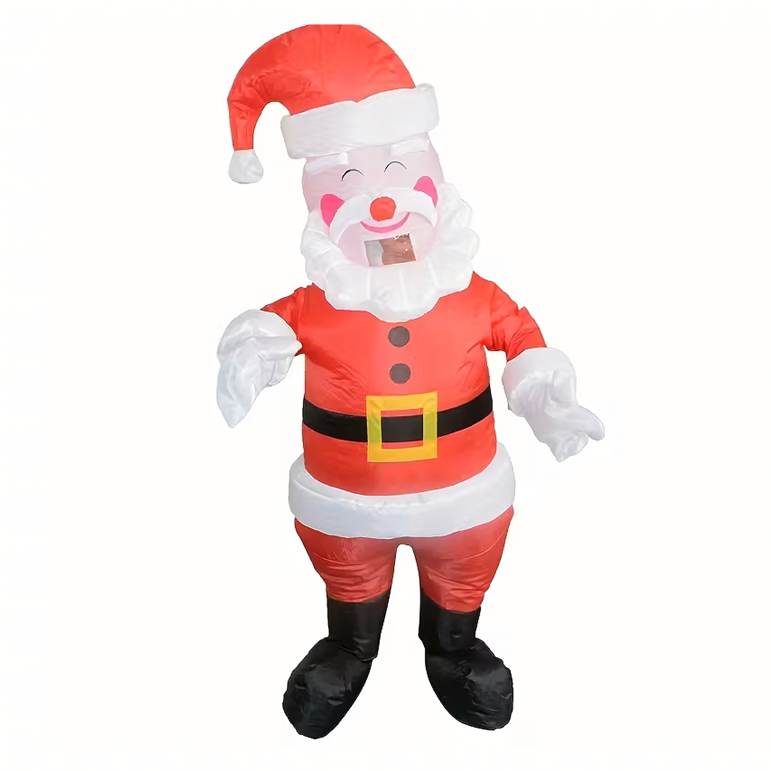 Täispuhutav jõuluvana kostüüm, karnevalikostüüm jõulupeoks, jõuluvana