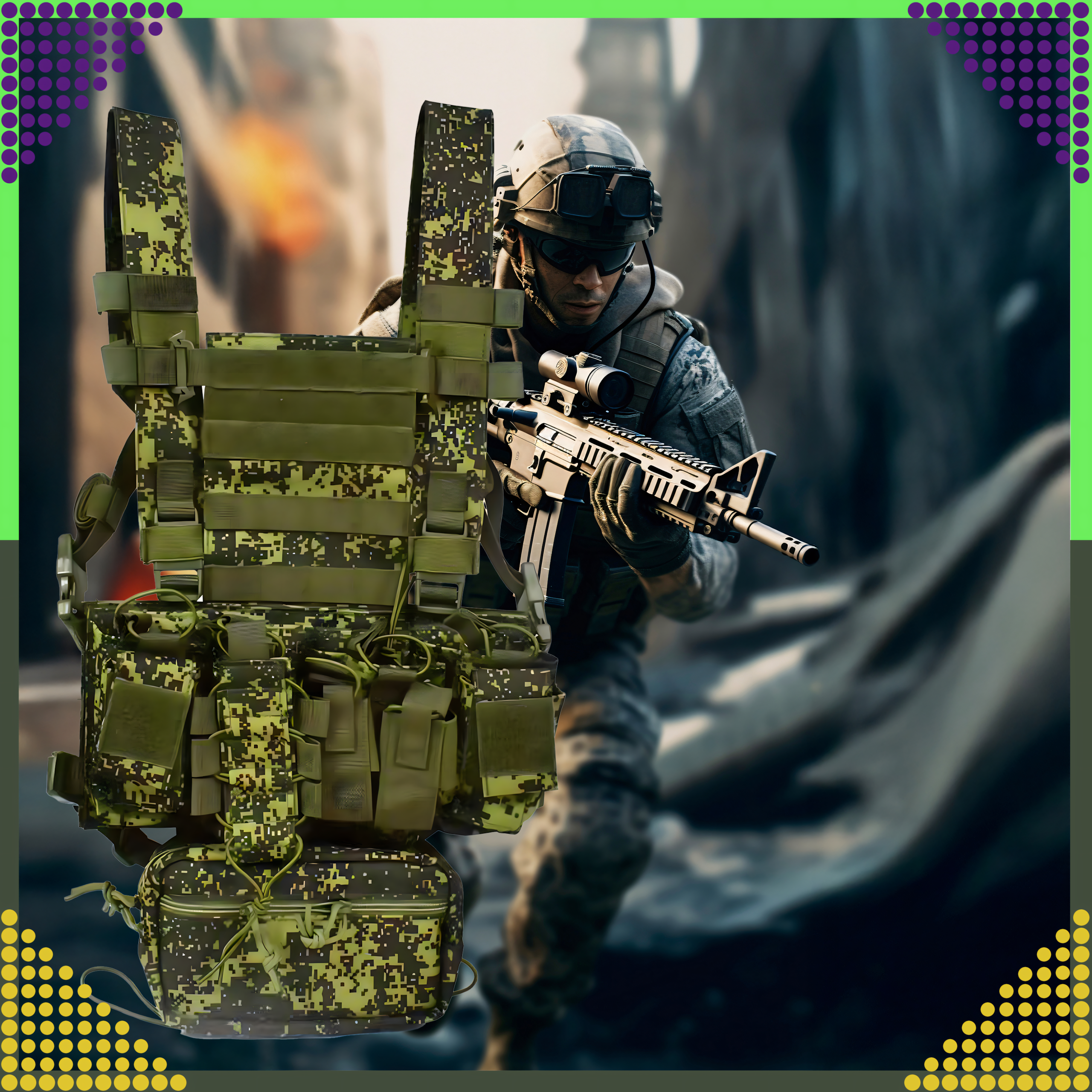 Tactical Military Protective Molle Vest Lightweight Airsoft Airsoft Dispenser