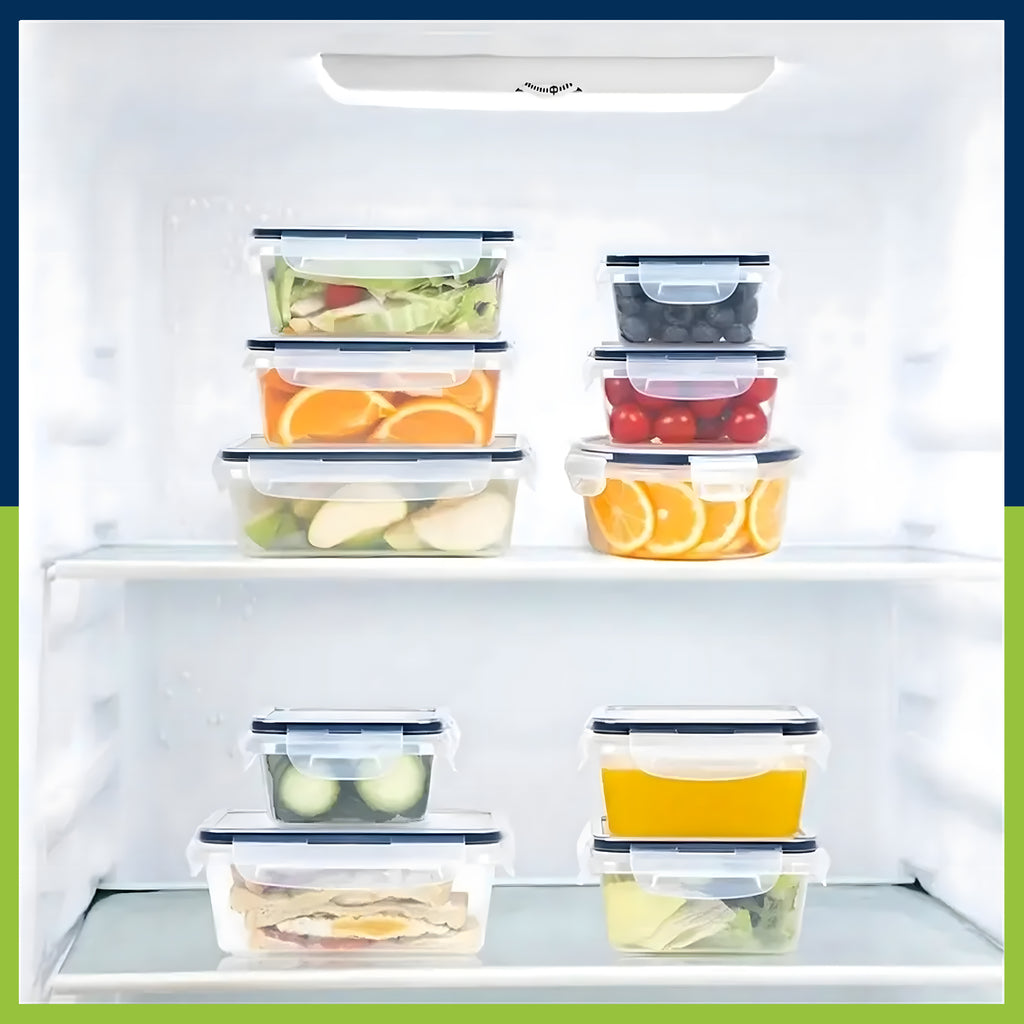 12x Lunchbox Lunch Box Food Boxes Plastic Containers Set