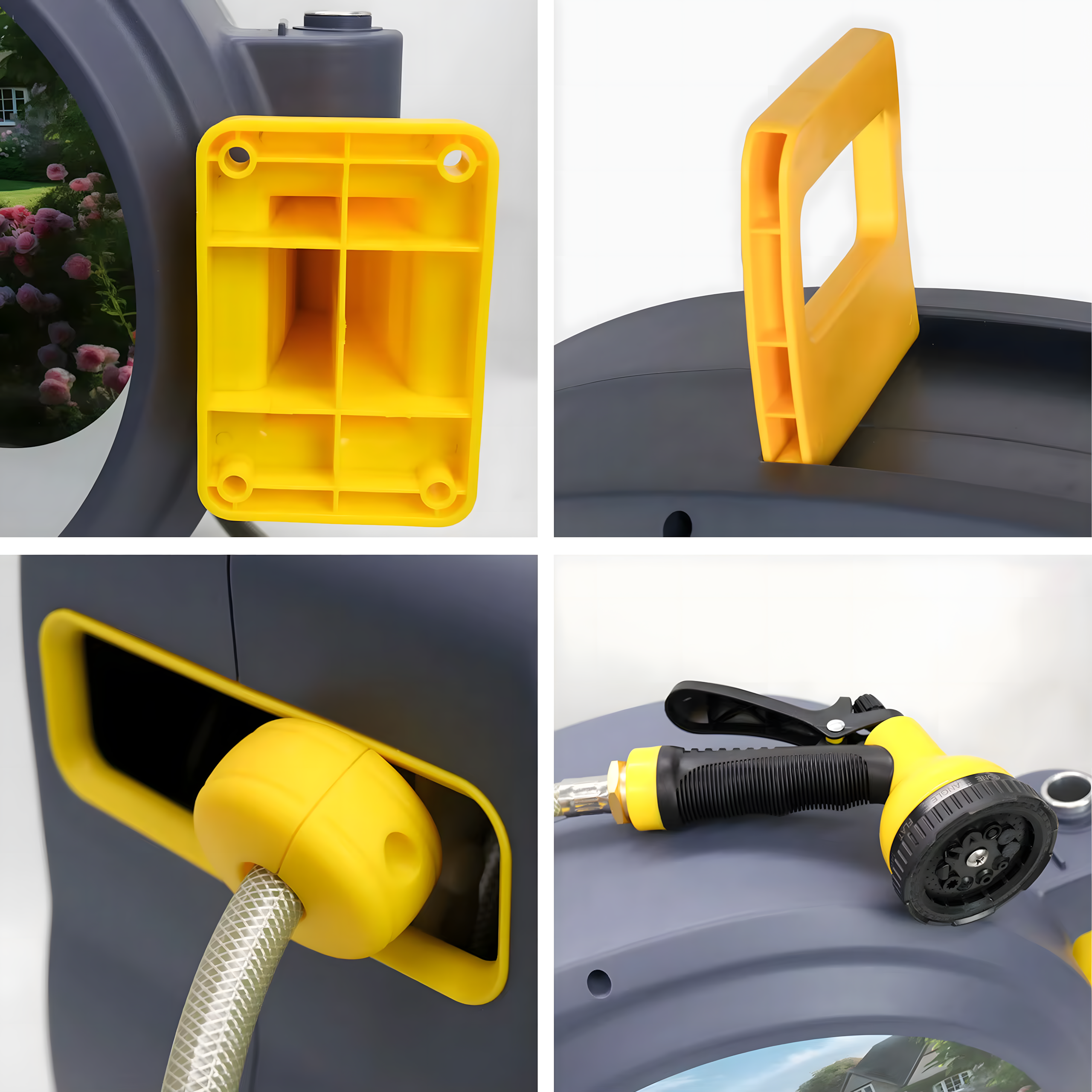 Automatic Wall-Mounted Hose Reel 1/2" 30m Set
