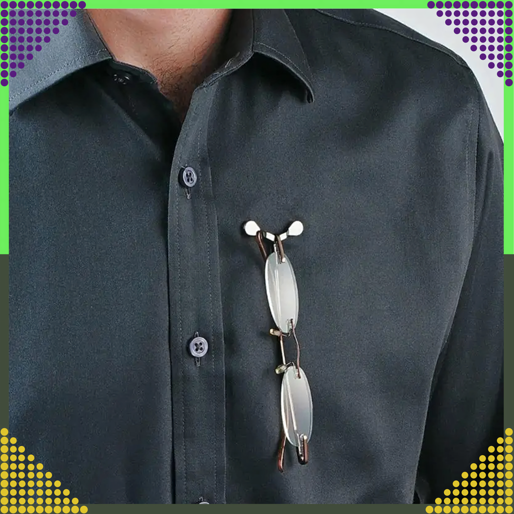 Magnetic Clip Holder for Glasses Headphones ID Tag for Clothes