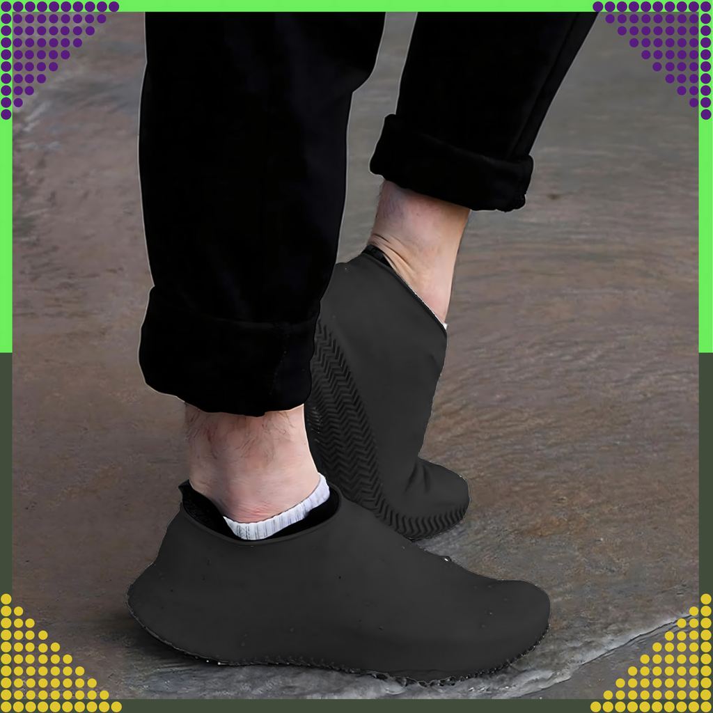 Waterproof Protectors Rain Shoe Covers Anti-Slip Wellington Boots S