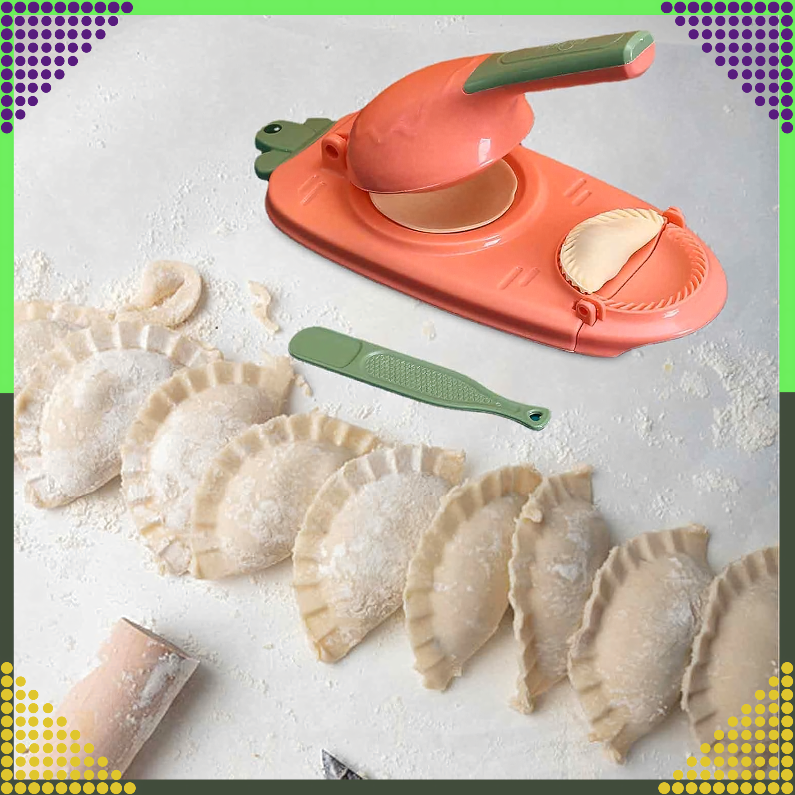 Pierogarka 2w1 pelmeenivorm pierogide vormimiseks