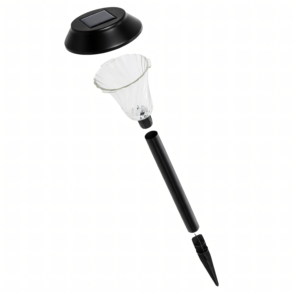 Set of 6 Waterproof Solar Garden Spike Lights 41cm 6 pcs