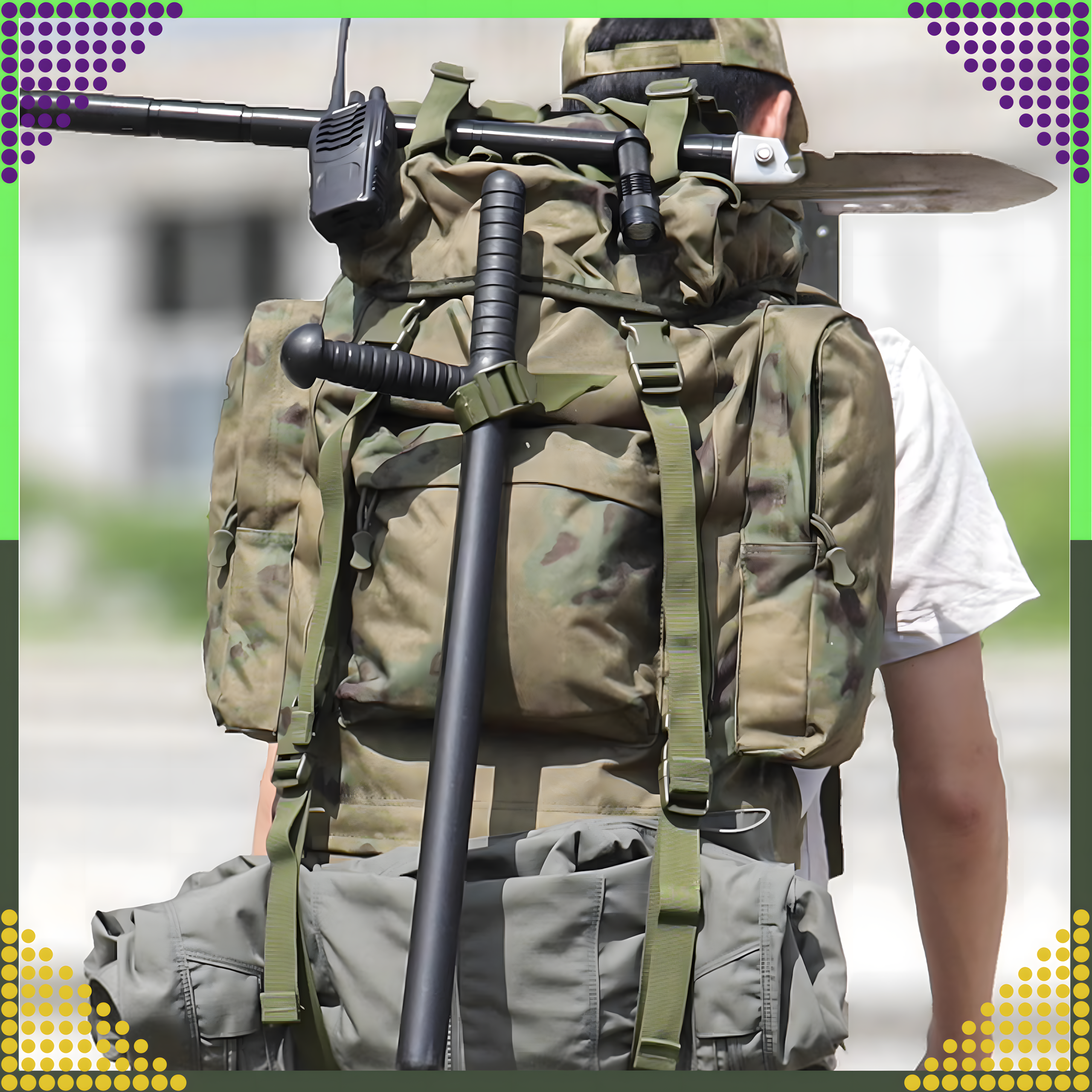 Tactical Backpack Military Tourist Survival Mountain Large 65L