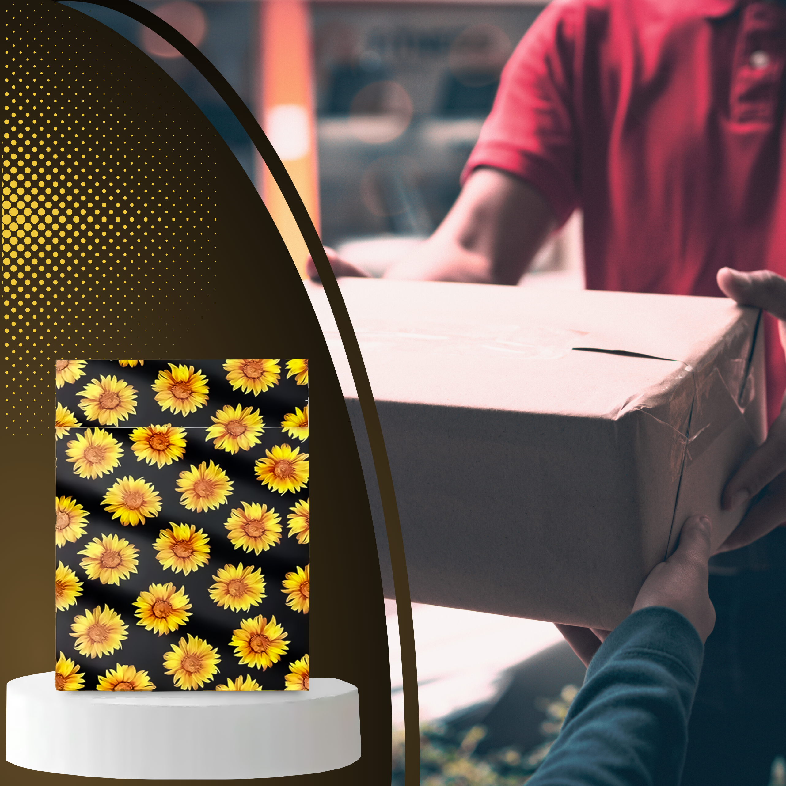 KULLERI FOOLIUMPAKID TUGEVAD FOOLIUMÜMBRIKUD 255x370 PÄEVALILLED 50 tk