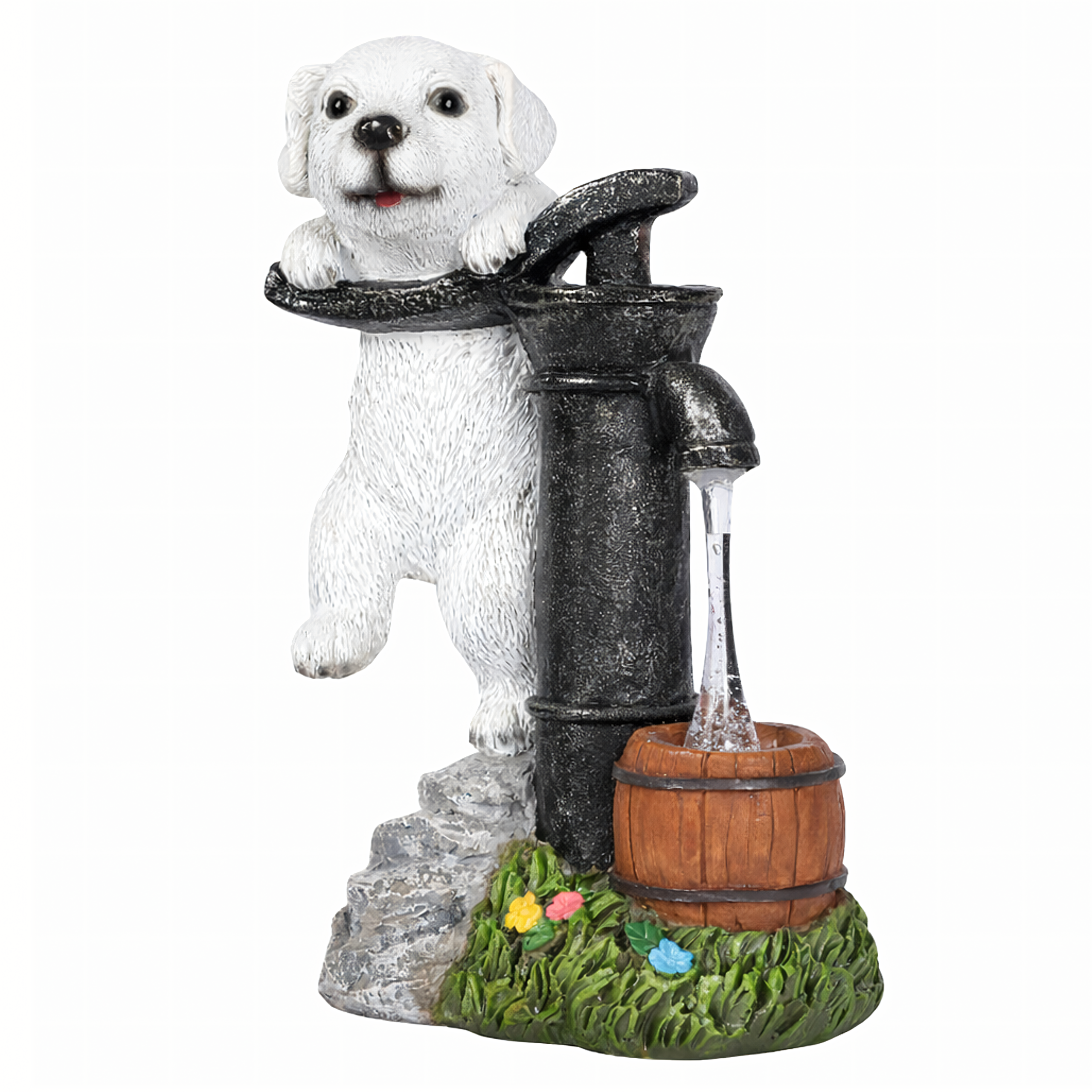 Decorative Solar Garden Lamp LED Puppy Dog