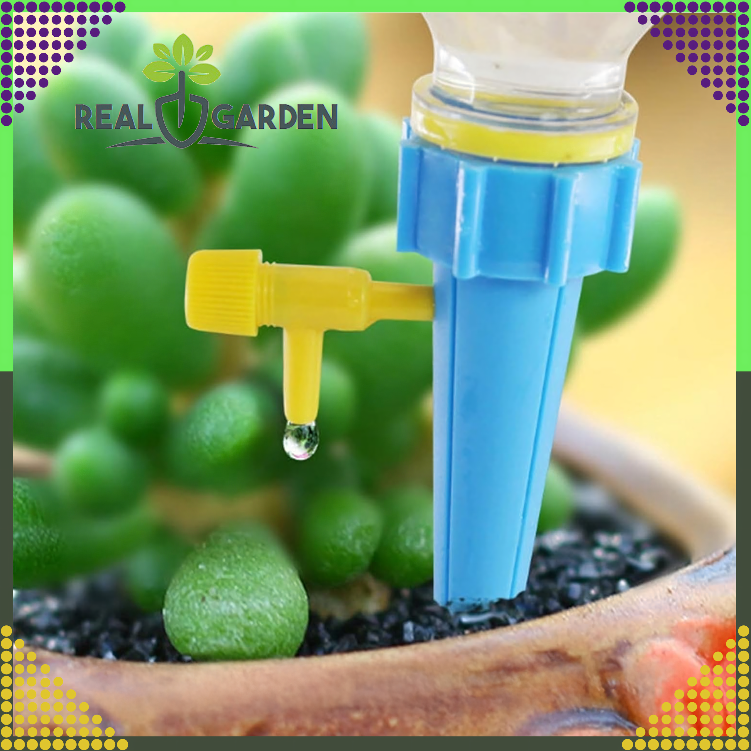 10x pudelitaoline lillepoti kastmissüsteem kraaniga aiataimedele