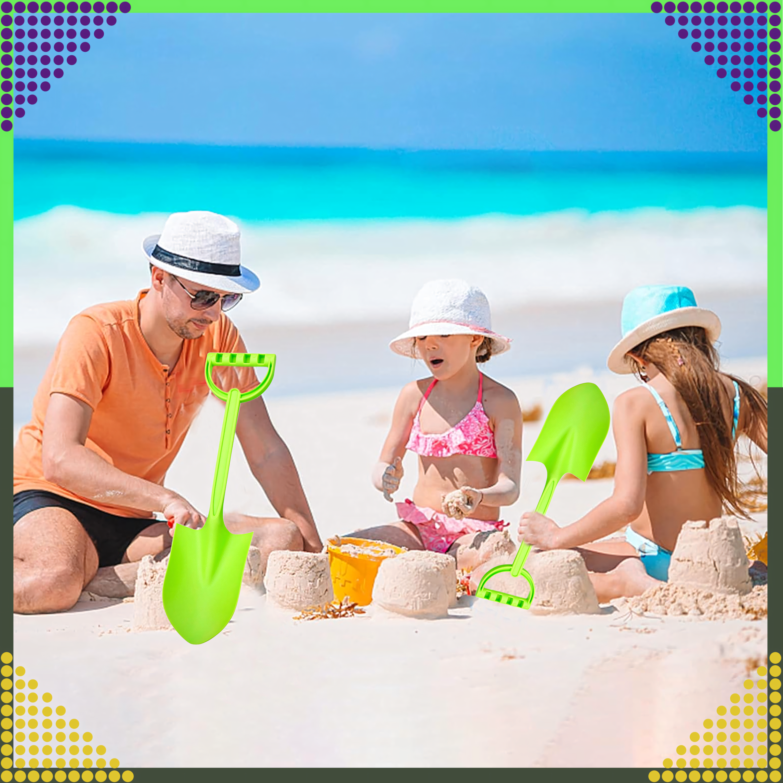 Labidas Liivalabidas rannale Liivakastidele Tugev suur XXL 64 cm