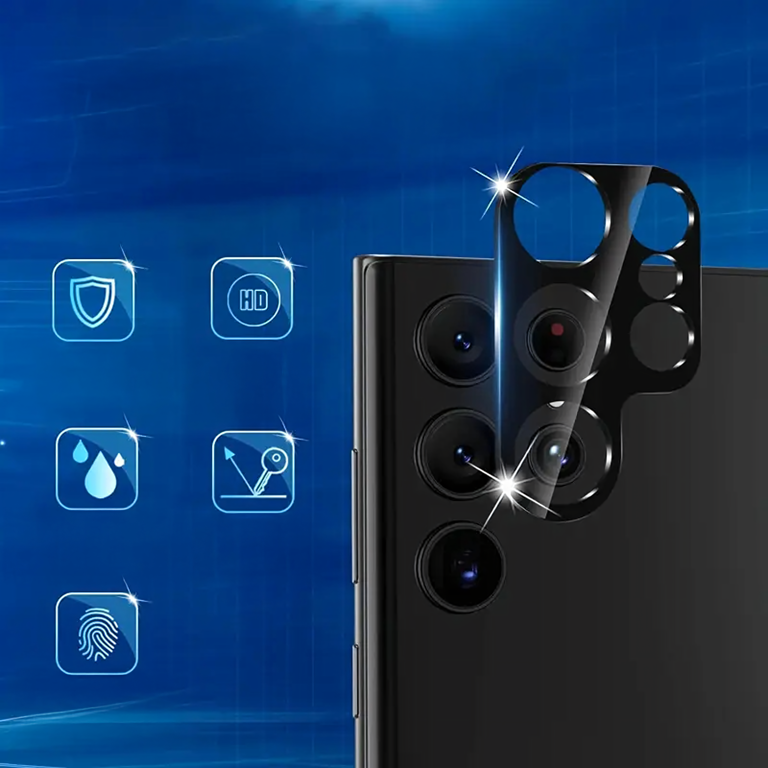 Kaitseklaas kaamera objektiivi katteks Samsung Galaxy S24 Ultra