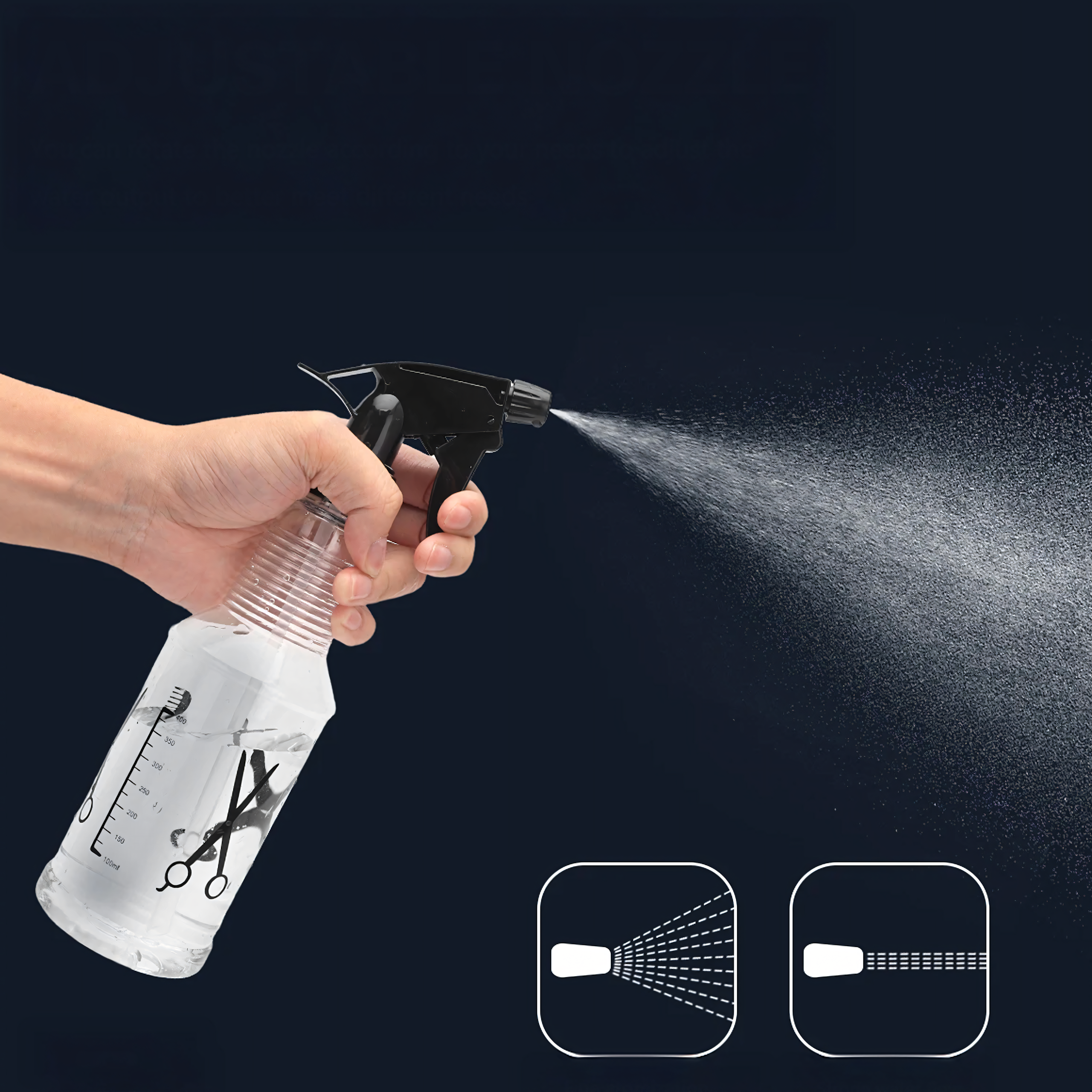 Universal Water Sprayer 500 ml for Hairdressing Salon, Garden, and Home