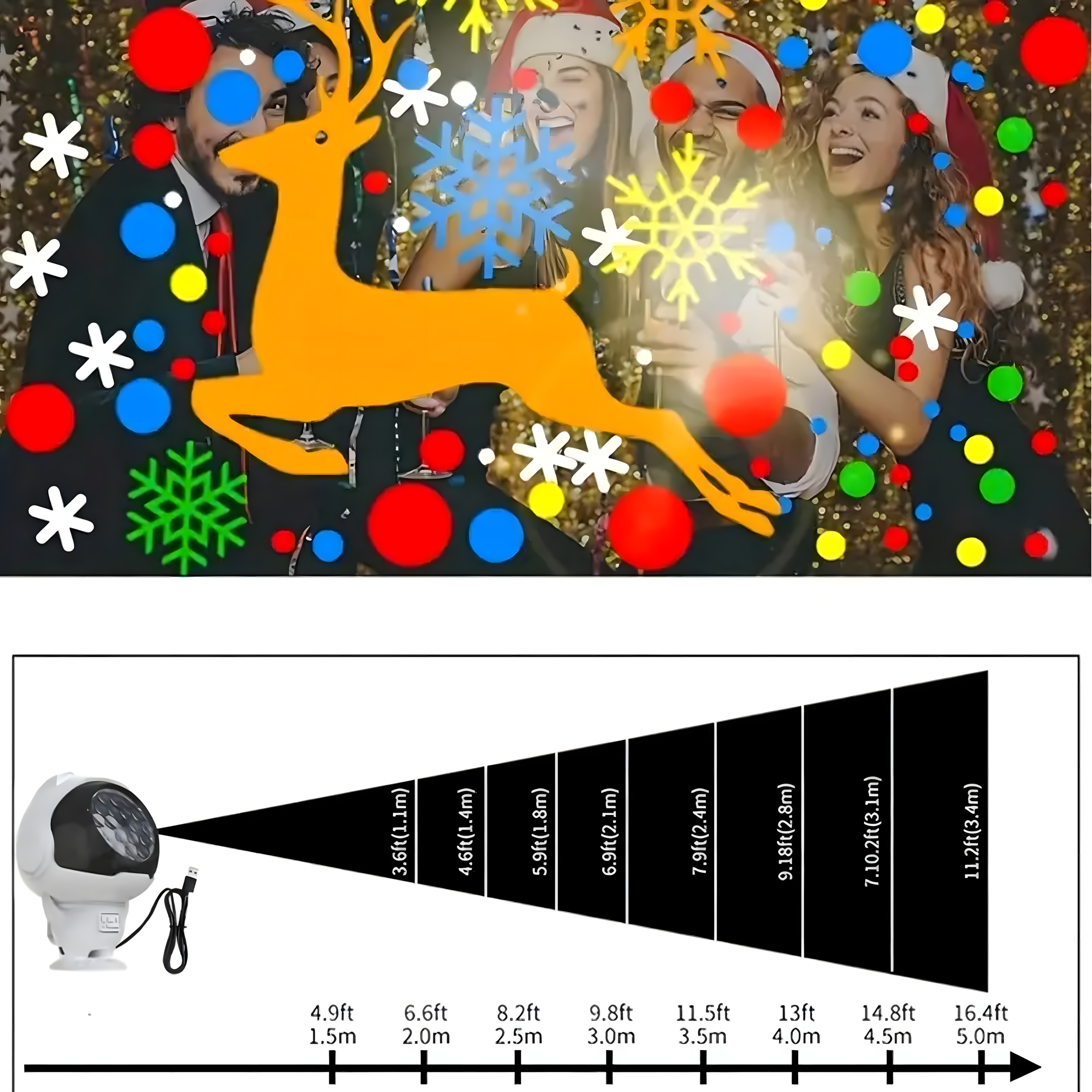 Led Projector Laser Astronaut Cosmonaut Night Light for Children