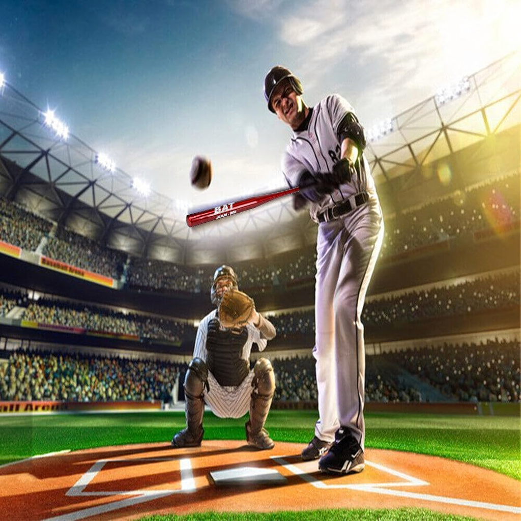 Pesapallikurikas alumiiniumist pesapallikurikas 25" 64cm treening punane