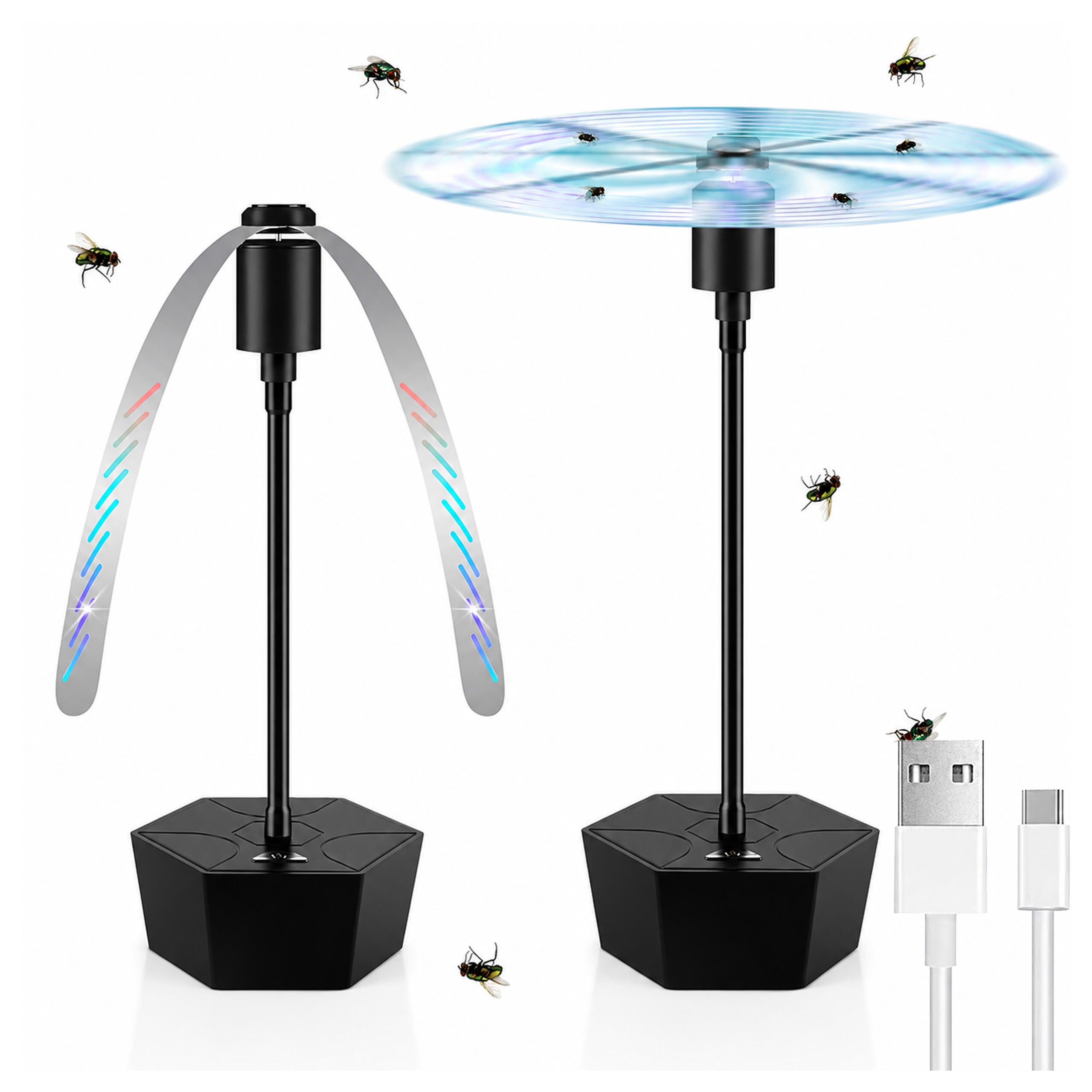 Portable Electric Mosquito and Fly Repellent Fan