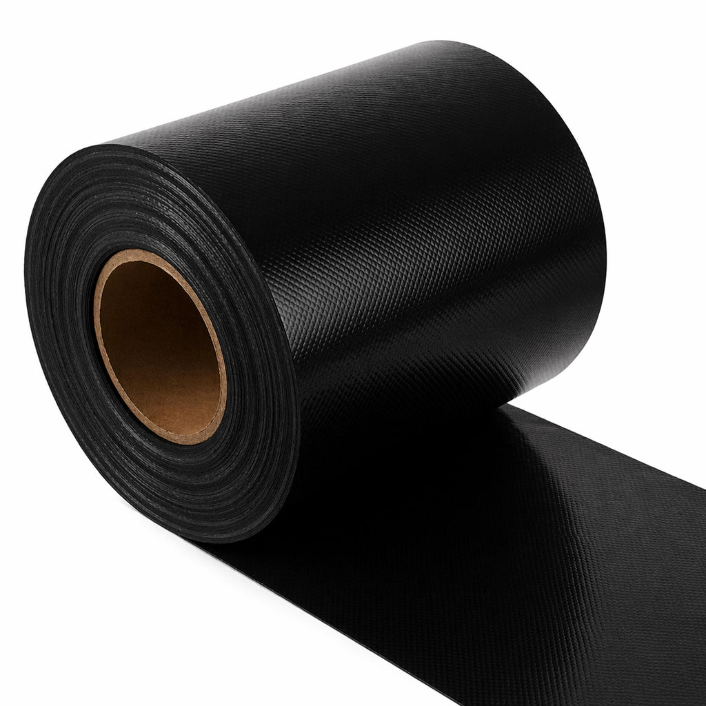 4 x Garden Fence Tape 19 cm x 35 m Black UV Protection