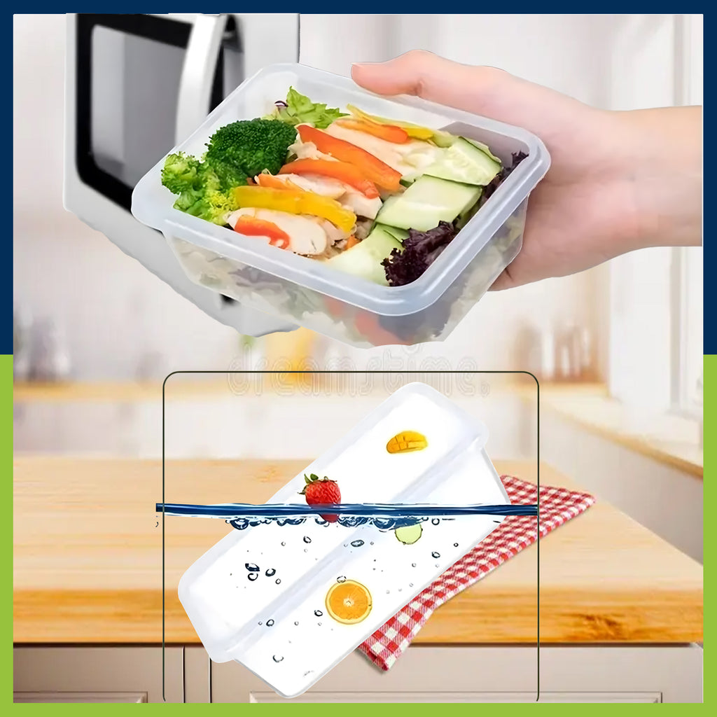 12x Lunchbox Lunch Box Food Boxes Plastic Containers Set