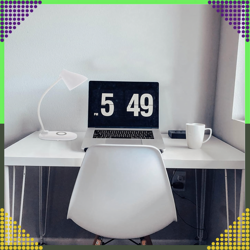 LED laualamp QI induktiivlaadija ja USB-ga