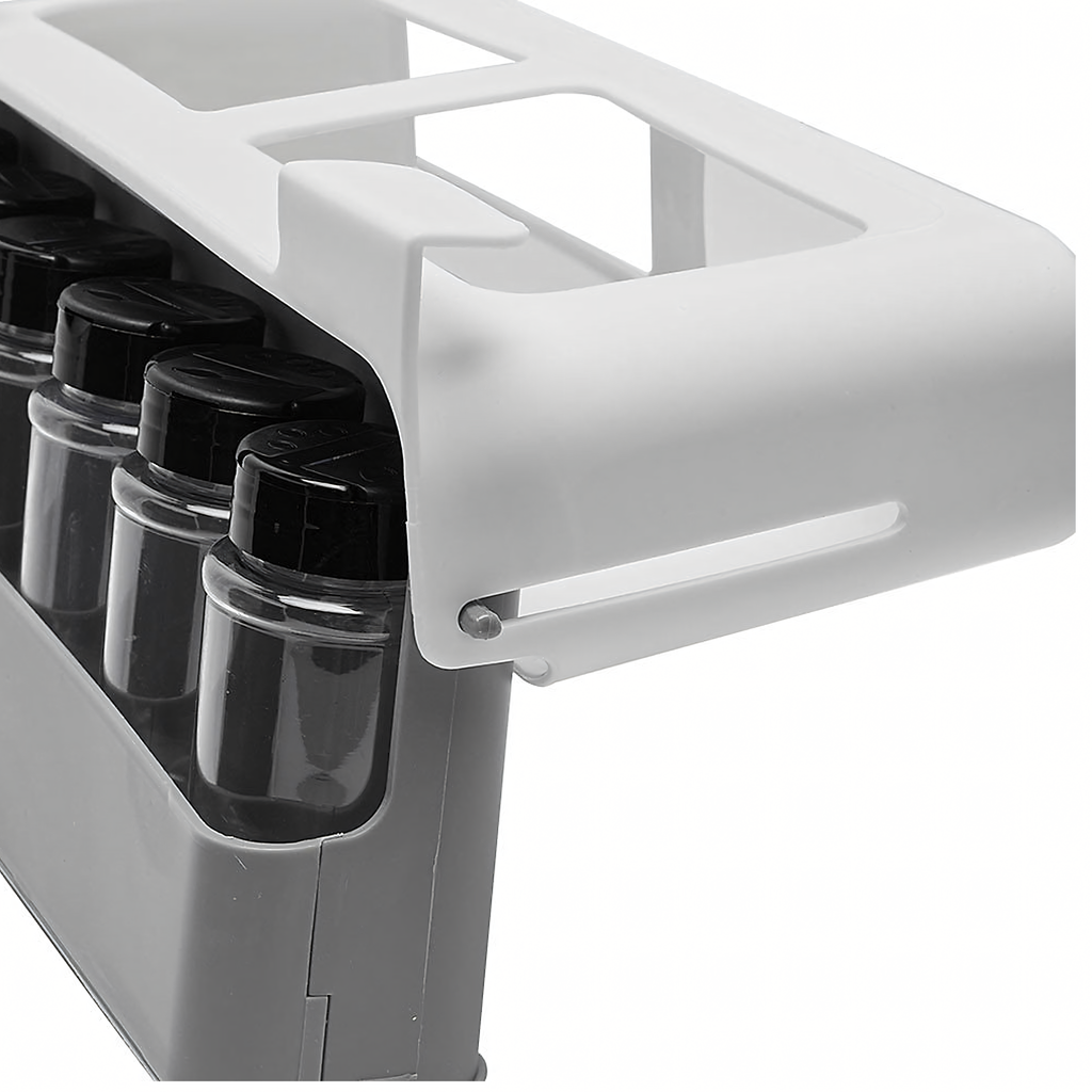 Drawer Organizer Shelf Suspended Spice Rack 6 Jars
