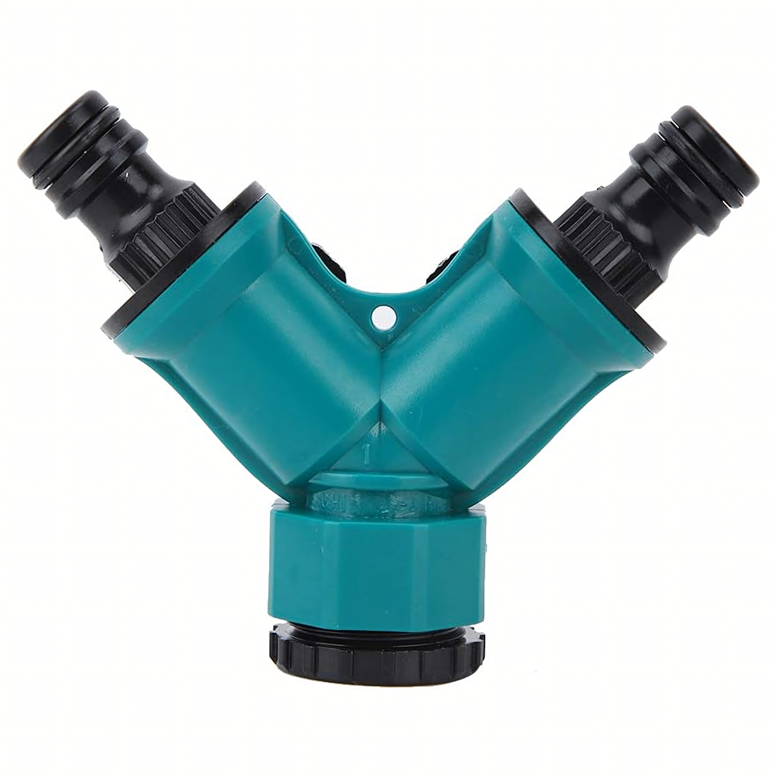 2-Way Garden Hose Tap Connector Reducer 1/2" to 3/4" with Valves