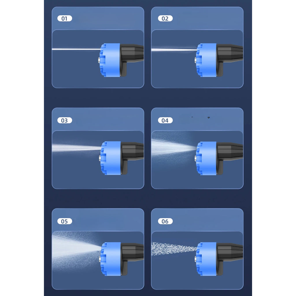 Cordless Battery-Powered Pressure Washer LCD 21V 50 BAR 500W Set