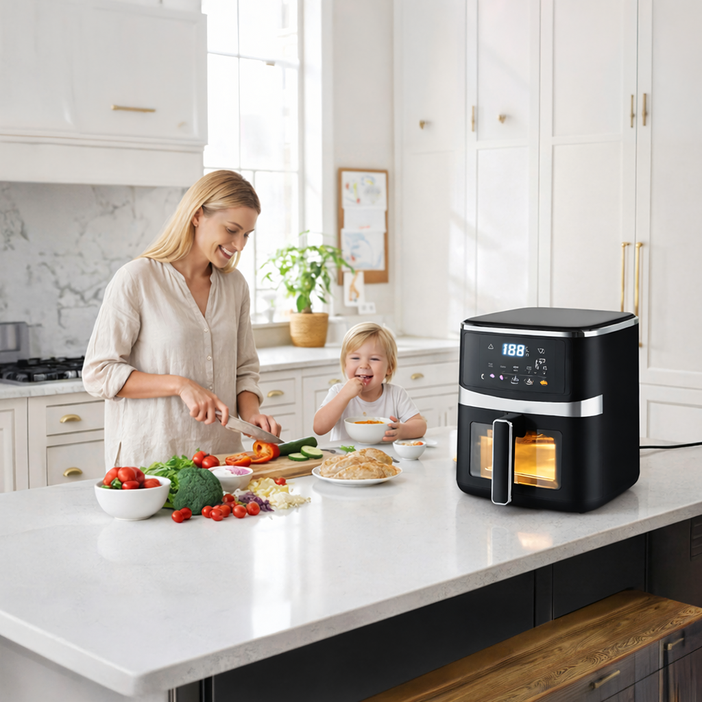 Air Fryer 5L 1500W with 8 Cooking Programs