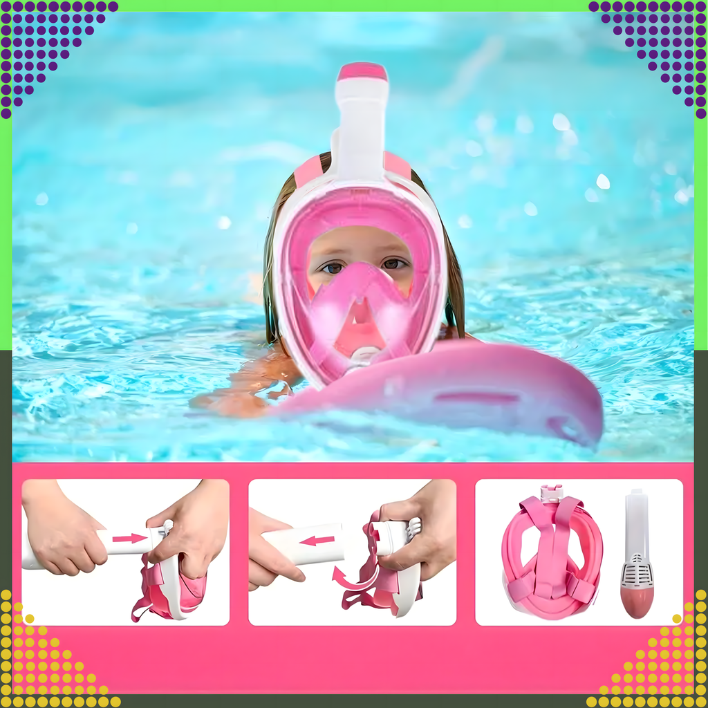 Sukeldumis- ja ujumisvee täismask S/M lastele