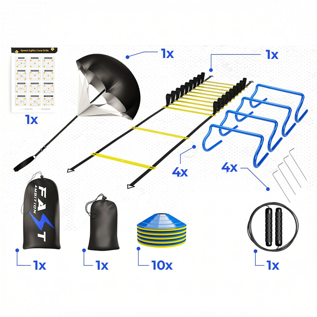 Large Training Set Trainer Cones Coordination Ladder XXL Hurdles